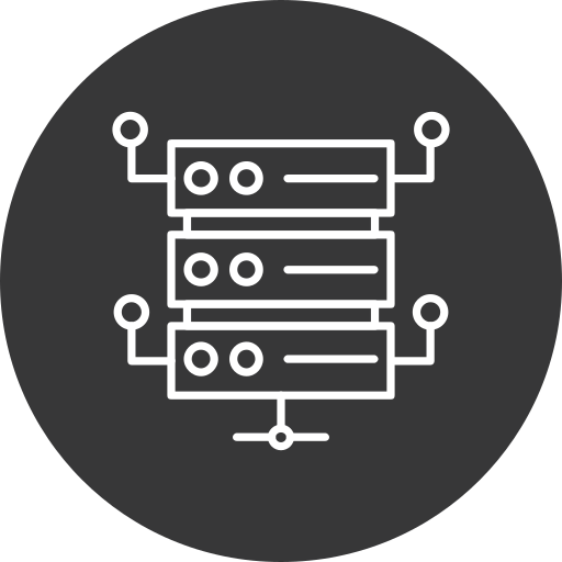 base de datos Generic black fill icono