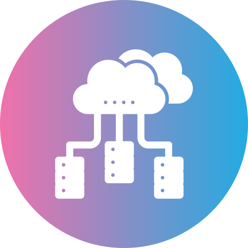 base de datos distribuida Generic gradient fill icono