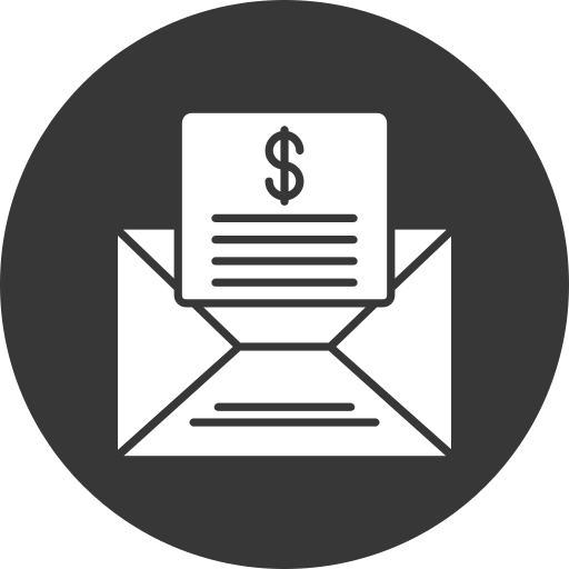 e-mail envelop Generic black fill icoon