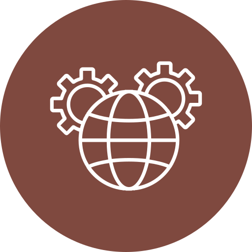 gestión global Generic color fill icono