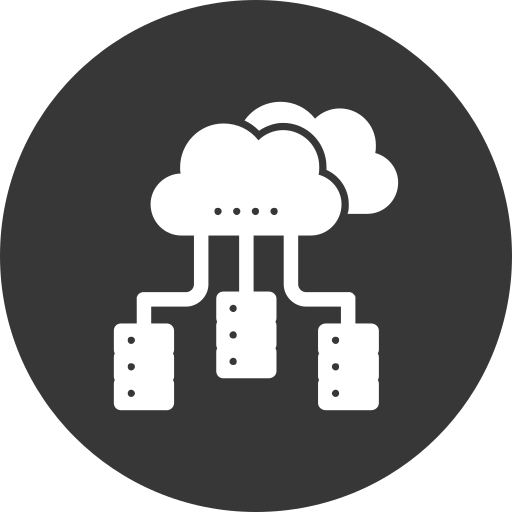 Distributed database Generic black fill icon