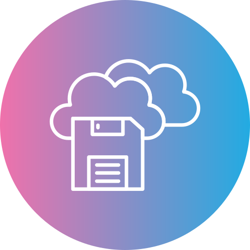 Cloud computing Generic gradient fill icon