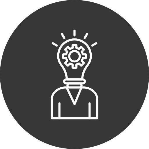 Creative mind Generic black fill icon