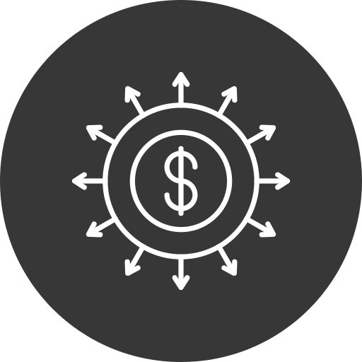 budget Generic black fill icon