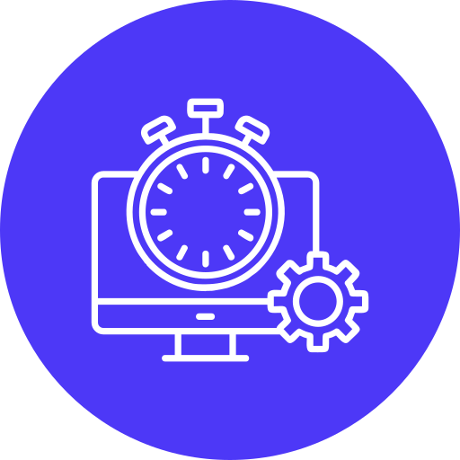 Fast processing Generic color fill icon