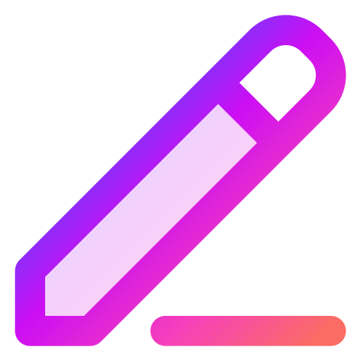 escribir Generic gradient lineal-color icono