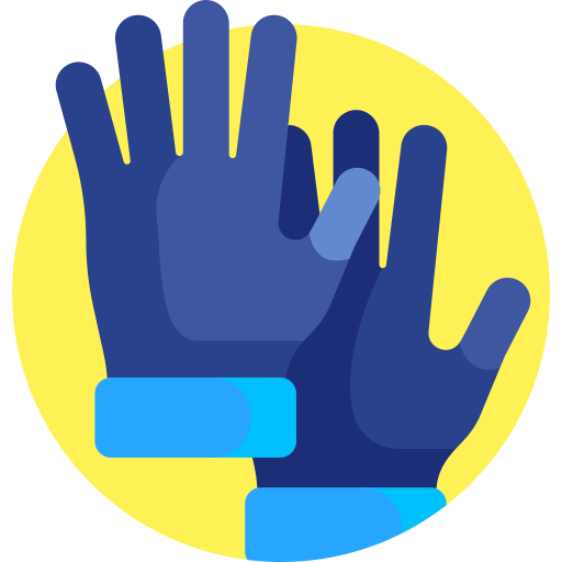 handschoenen Detailed Flat Circular Flat icoon