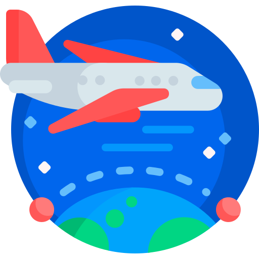 vuelo Detailed Flat Circular Flat icono