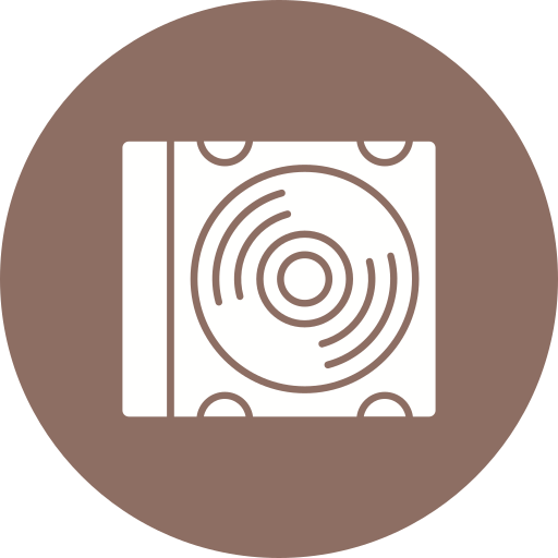 Compact disk Generic color fill icon