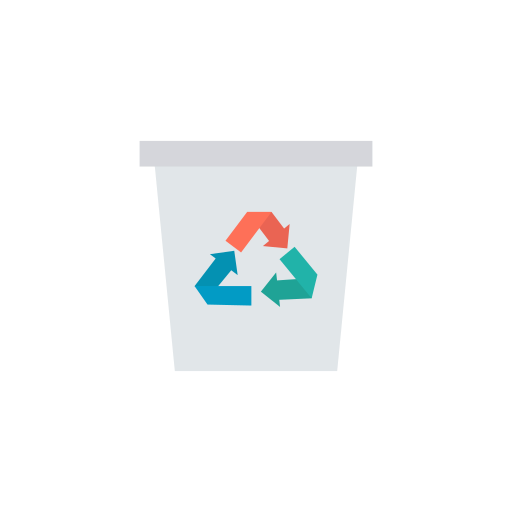 Recycle bin Dinosoft Flat icon