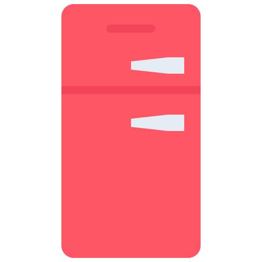 refrigerador Coloring Flat icono
