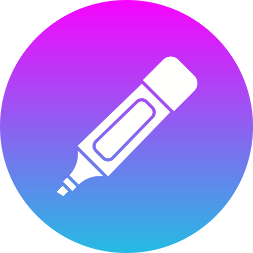 Highlighter Generic gradient fill icon