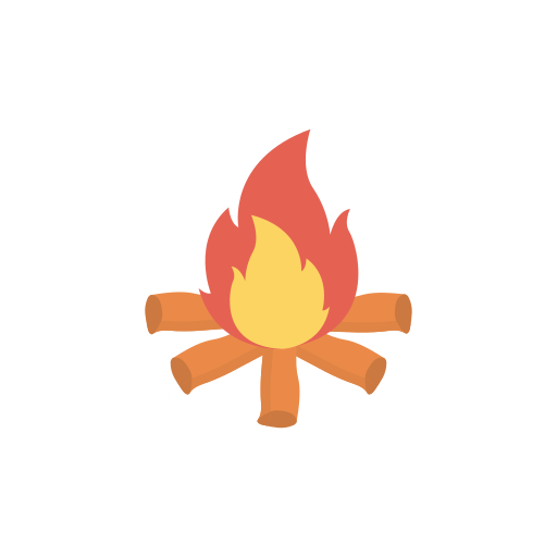 たき火 Dinosoft Flat icon