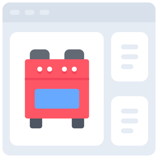 webseite Coloring Flat icon