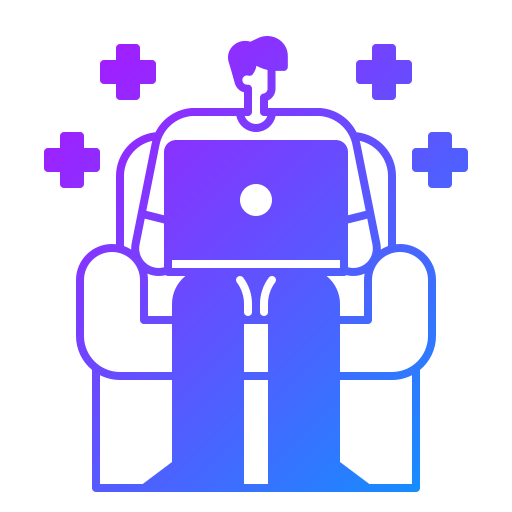 aan het leren Generic gradient outline icoon