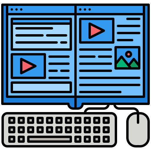 Online lesson Generic color outline icon