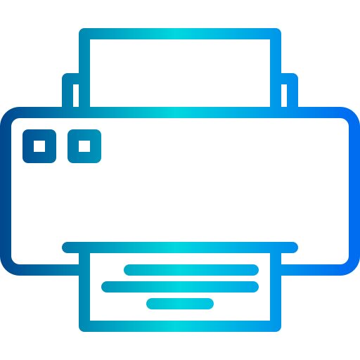 maquina impresora xnimrodx Lineal Gradient icono