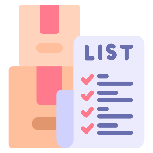 Packing list Good Ware Flat icon