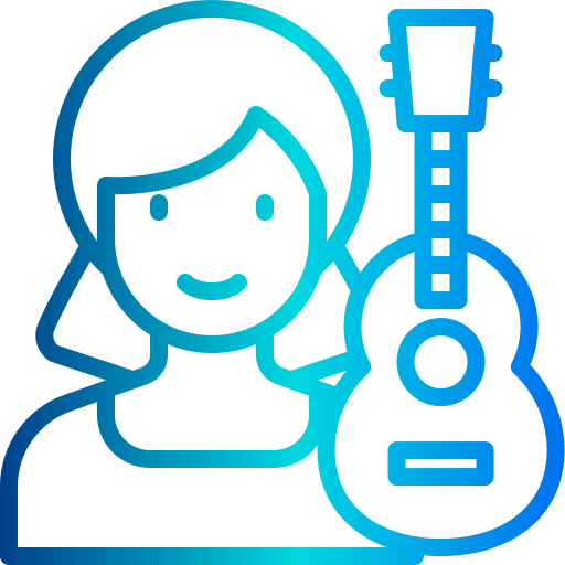 Musician xnimrodx Lineal Gradient icon