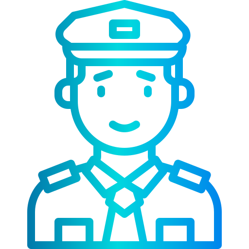 polizei xnimrodx Lineal Gradient icon