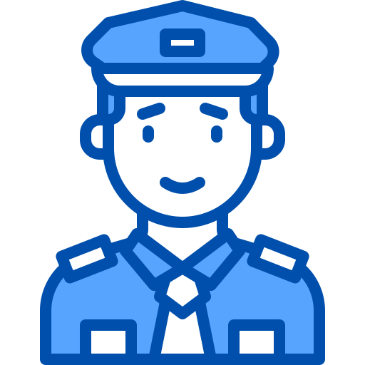 警察 xnimrodx Blue icon