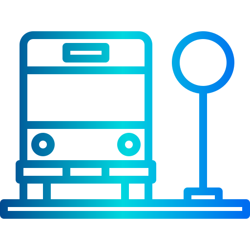 Bus stop xnimrodx Lineal Gradient icon