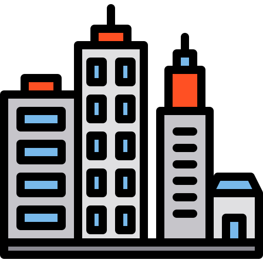 Cityscape xnimrodx Lineal Color icon