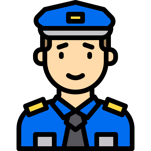 policía xnimrodx Lineal Color icono