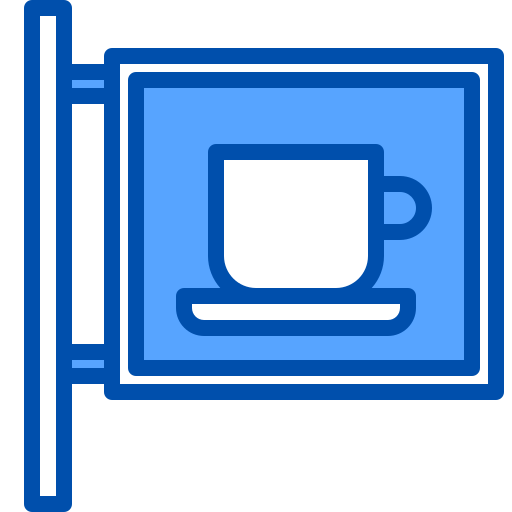 Coffee shop xnimrodx Blue icon