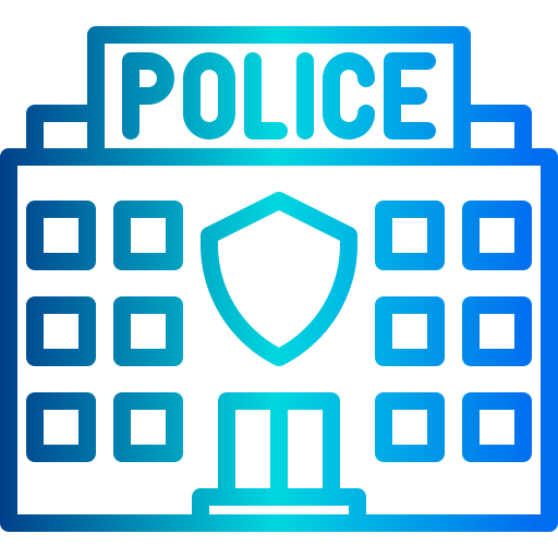 posterunek policji xnimrodx Lineal Gradient ikona