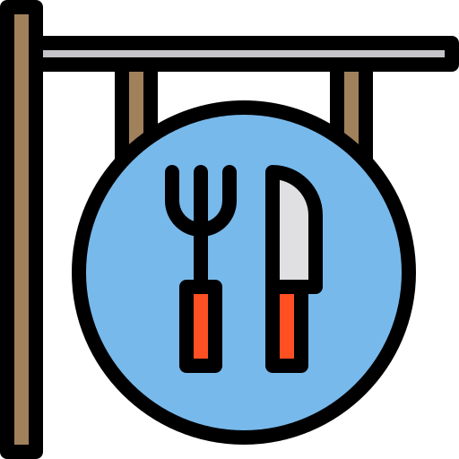 restaurante xnimrodx Lineal Color icono