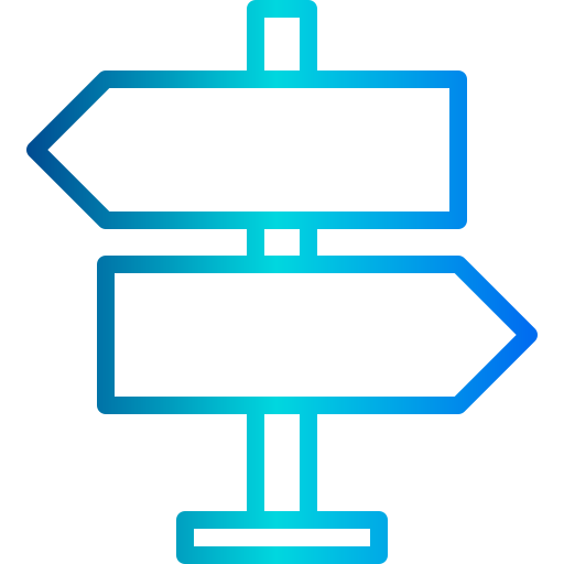 znak drogowy xnimrodx Lineal Gradient ikona