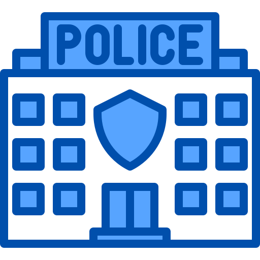 poste de police xnimrodx Blue Icône