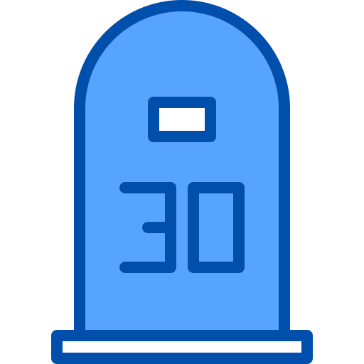 Number xnimrodx Blue icon