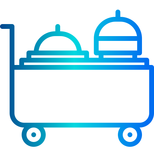 Serving cart xnimrodx Lineal Gradient icon