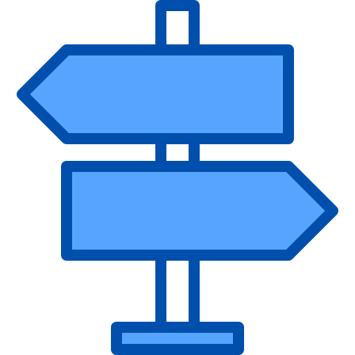 Street sign xnimrodx Blue icon