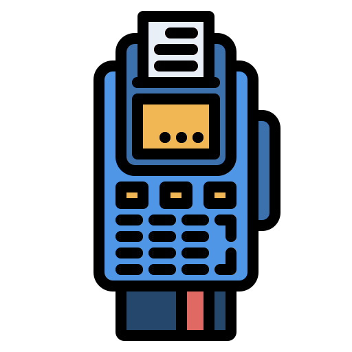 Pos terminal Generic color outline icon