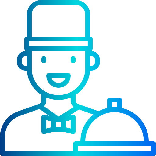 Waiter xnimrodx Lineal Gradient icon