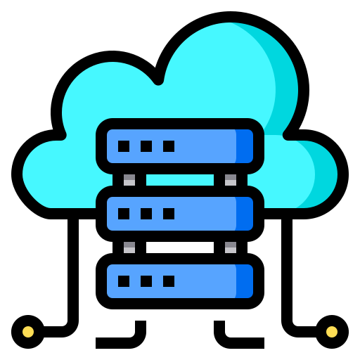 Cloud server Phatplus Lineal Color icon