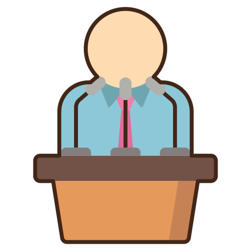 Conference Flaticons Lineal Color icon