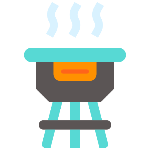 Grill food Good Ware Flat icon