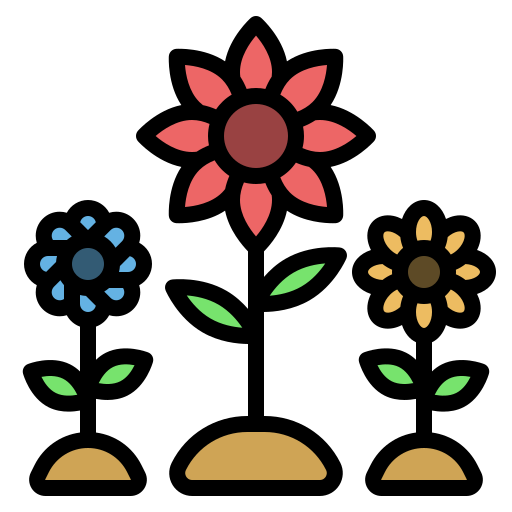 花 Generic color outline icon