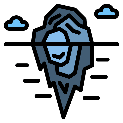 iceberg Generic color outline icona