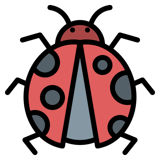lieveheersbeestje Generic color outline icoon