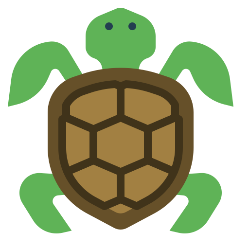 tortuga Generic color fill icono
