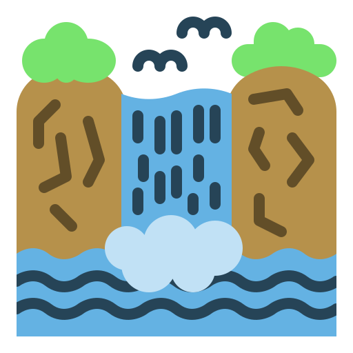 Водопад Generic color fill иконка