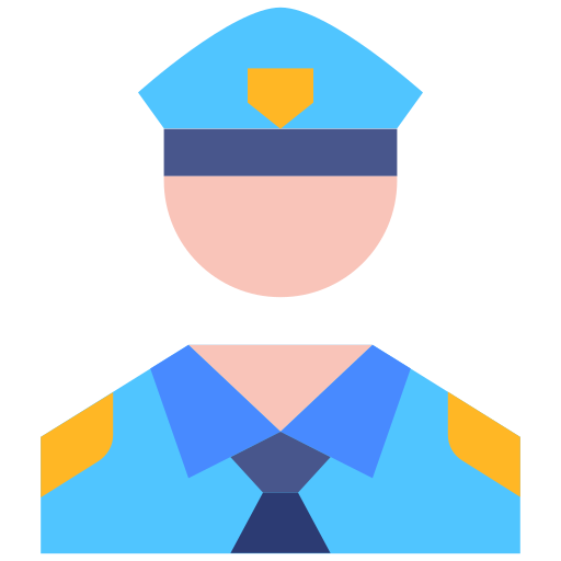 policjant Good Ware Flat ikona
