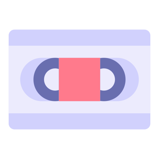 Videotape Good Ware Flat icon