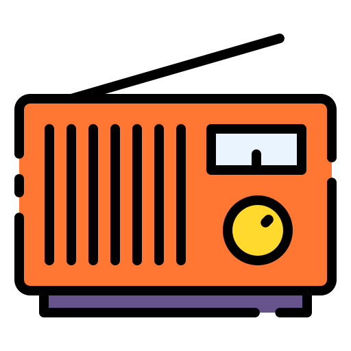 radio Good Ware Lineal Color icona