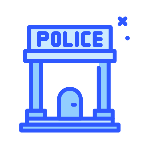 Police station Darius Dan Blue icon